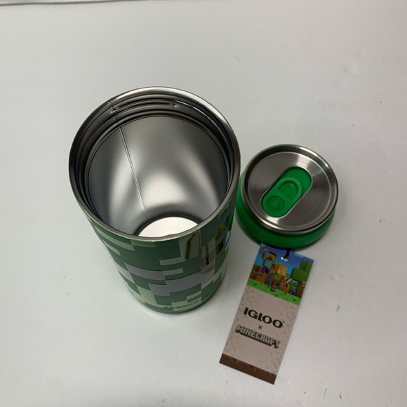 MINECRAFT Creeper Tumbler Can 16 oz Stainless Steel New - Picture 5 of 9